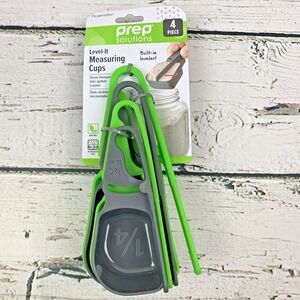 Prep Solutions 4-Pc One-Handed Level-It Measuring Spoons BPA Free PS-9040 NEW 🆕